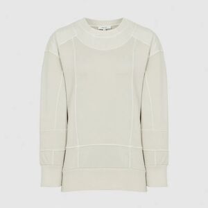 Reiss Anais Off White Thick High Quality Cotton Crewneck Sweatshirt M